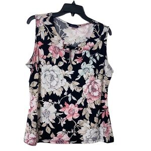 Tommy Hilfiger Women Colorful Floral Top/Blouse  Multi Color Sz XL